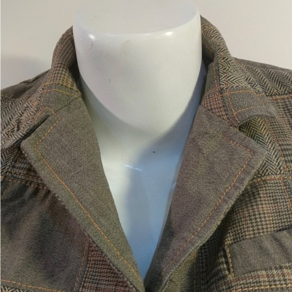 Herringbone Patchwork Blazer With Floral Lining, … - image 6